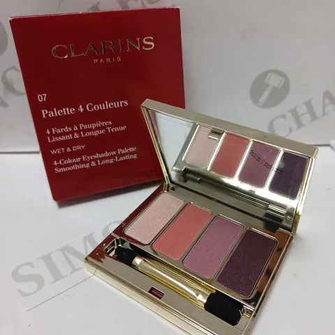 CLARINS LADIES 4 COLOUR EYESHADOW PALETTE - #07 LOVELY ROSE