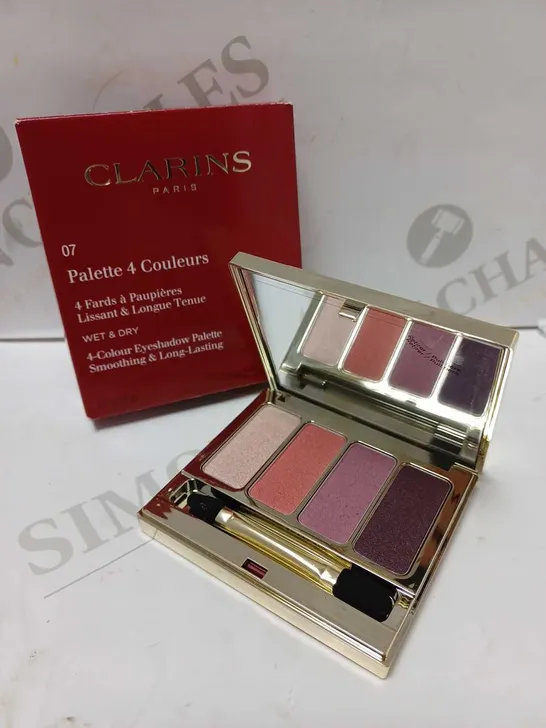 CLARINS LADIES 4 COLOUR EYESHADOW PALETTE - #07 LOVELY ROSE