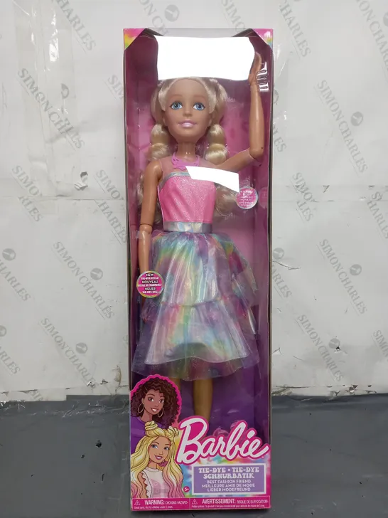 BOXED BARBIE 70CM TIE-DYE STYLE BEST FASHION FRIEND