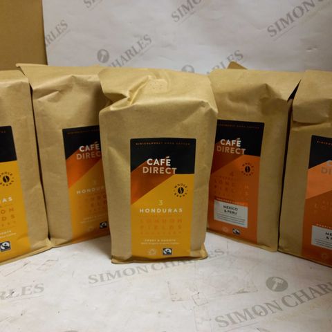 LOT OF 5 PACKS OF CAFE DIRECT COFFEE BEANS (5 X 1KG)