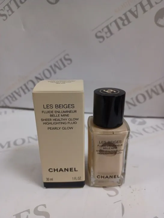 BOXED CHANEL SHEER HEALTHY GLOW HIGHLIGHTING FLUID - PEARLY GLOW 