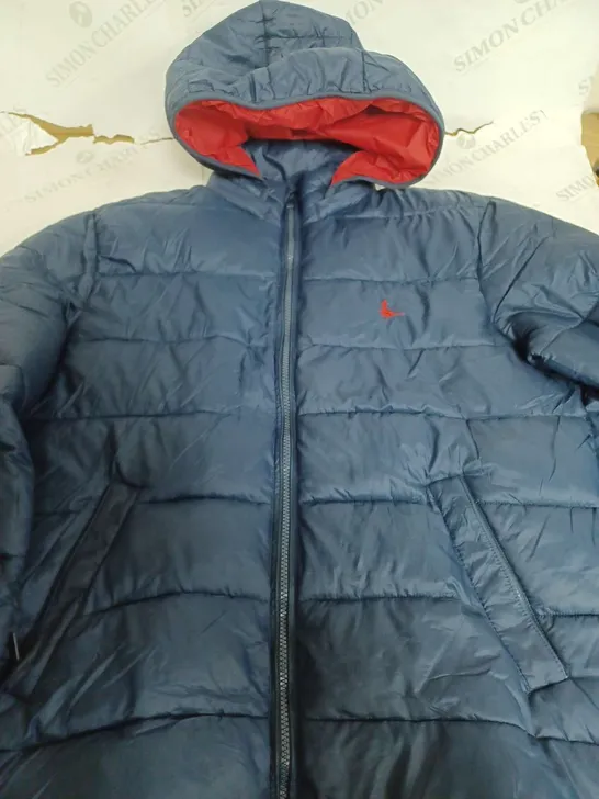 JACK WILLS NAVY LIGHTWEIGHT PADDED JACKET - MEDIUM