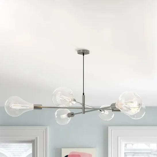 BOXED ALIEEN 6 LIGHT SPUTNIK CHANDELIER (1 BOX)