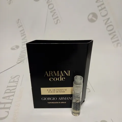 ARMANI CODE EAU DE PARFUM POUR HOMME  - SET OF 50 X 1.2ML