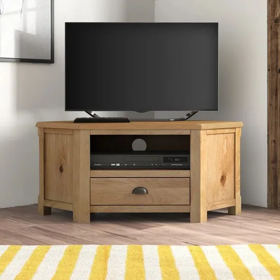 A BOXED ACEVES TV STAND FOR TV'S UP TO 43"