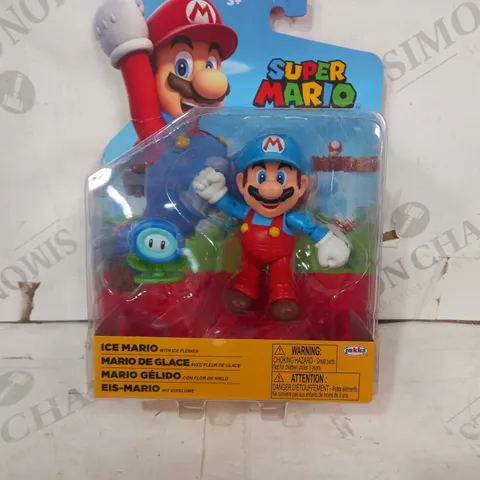 SUPER MARIO - ICE MARIO WITH ICE FLOWER FIGURE