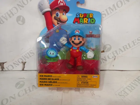 SUPER MARIO - ICE MARIO WITH ICE FLOWER FIGURE