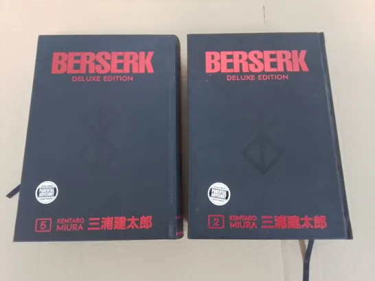 LOT OF 2 BERSERK DELUXE EDITION GRAPHIC NOVELS BY KENTARO MIURA - VOLUMES 5 & 2