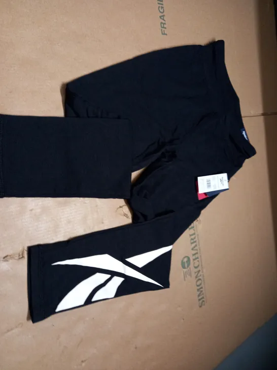 REEBOK VECTOR LEGGINGS IN BLACK - XL 14/16