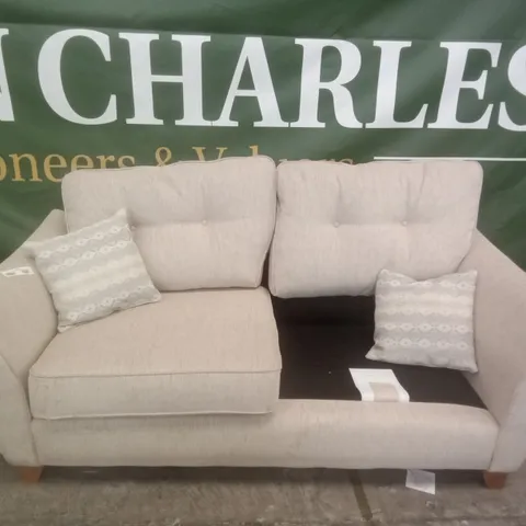 2 SEATER SOFA - CREAM FABRIC