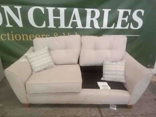 2 SEATER SOFA - CREAM FABRIC