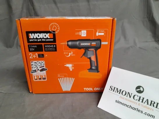 BRAND NEW WORX 11MM 20V HOT GLUE GUN