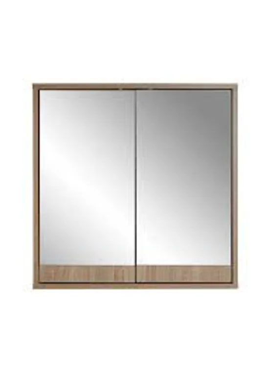 LLOYD PASCAL DOUBLE MIRROR CABINET IN OAK 