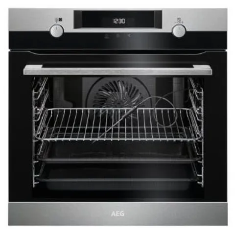 AEG INTEGRATED STEAM BAKE MULTI FUNCTION PYROLYTIC ELECTRIC OVEN STAINLESS STEEL MODEL BPK556220M