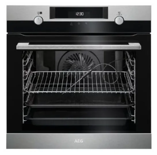 AEG INTEGRATED STEAM BAKE MULTI FUNCTION PYROLYTIC ELECTRIC OVEN STAINLESS STEEL MODEL BPK556220M RRP £775