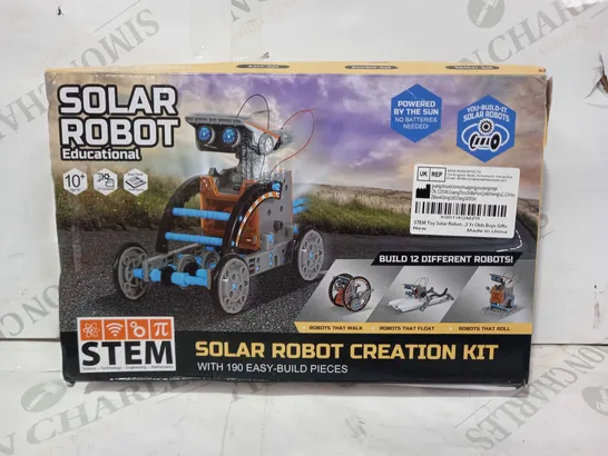 STEM EDUCATIONAL SOLAR ROBOT CREATION KIT