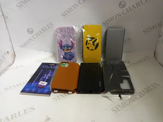 LOT TO CONTAIN APPROX. 20 ASSORTED PHONE ACCESSORIES, INCLUDES PHONE CASES, POWER BANK & SCREEN PROTECTORS 