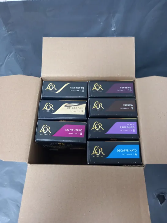 BOXED X6 ASSORTED L'OR ESPRESSO CAPSULES 