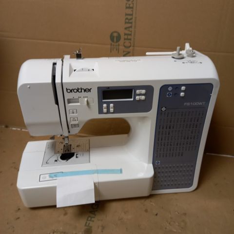 BROTHER FS100WT FREE MOTION EMBROIDERY/SEWING AND QUILTING MACHINE, WHITE
