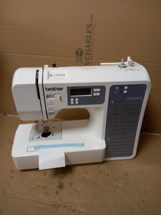 BROTHER FS100WT FREE MOTION EMBROIDERY/SEWING AND QUILTING MACHINE, WHITE