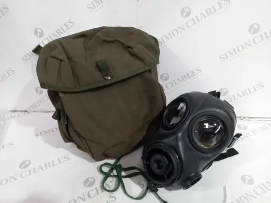 ARMY GAS MASK AND BAG