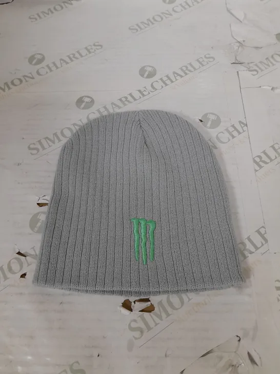 MONSTER ENERGY GREY BEANIE