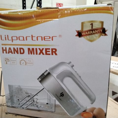 BOXED LILPARTNER ELECTRIC 5 SPEED HAND MIXER 