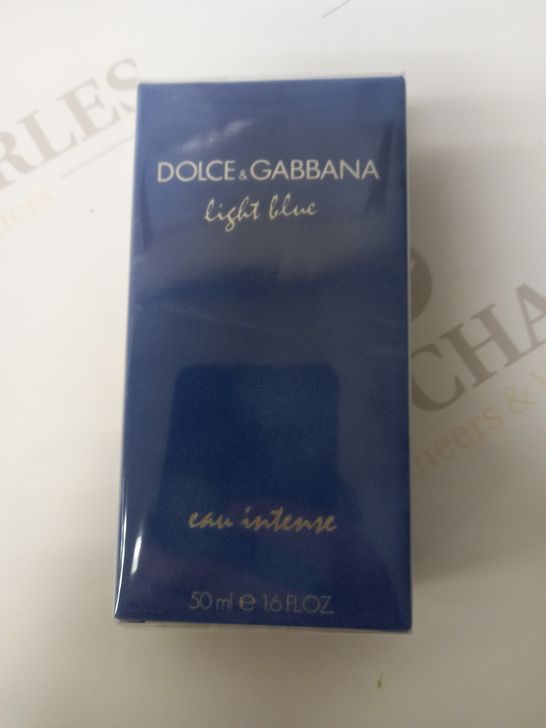 BOXED AND SEALED DOLCE AND GABBANA LIGHT BLUE EAU INTENSE 50ML