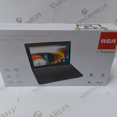 BRAND NEW BOXED VENTURER APOLLO 11 PRO 11.6” TABLET WITH DETACHABLE KEYBOARD- 32 GB, BLACK