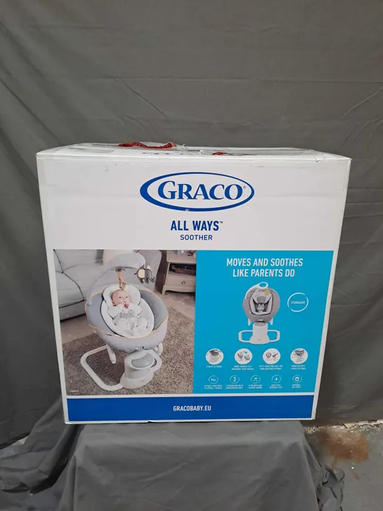 BOXED GRACO BABY ALL WAYS SOOTHER IN STARGAZER