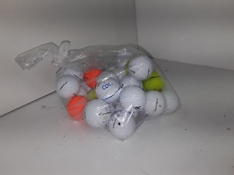 BAG OF APPROXIMATELY 20 ASSORTED GOLF BALLS