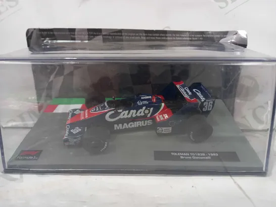 FORMULA ONE 1:43 SCALE TOLEMAN TG183B (1983) - BRUNO GIACOMELLI MODEL