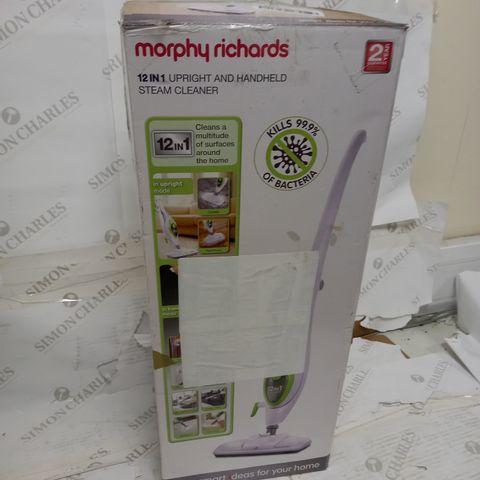 MORPHY RICHARDS 12 IN 1 UPRIGHT AND HANDHELD STEAM CLEANER