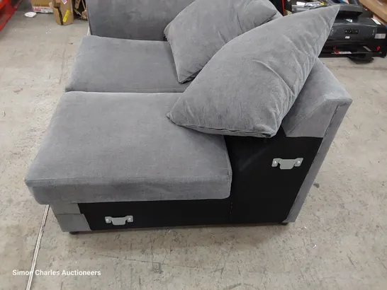 TWO SEATER SECTION GREY FABRIC