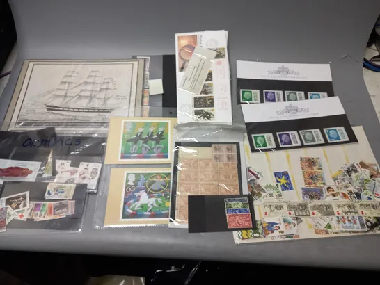 LARGE QUANTITY OF ASSORTED STAMPS FROM VARIOUS PLACES/YEARS