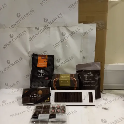  BOX OF ASSORTED CHOCOLATE TO INCLUDE VOLCANO AND HOTEL CHOCOLAT