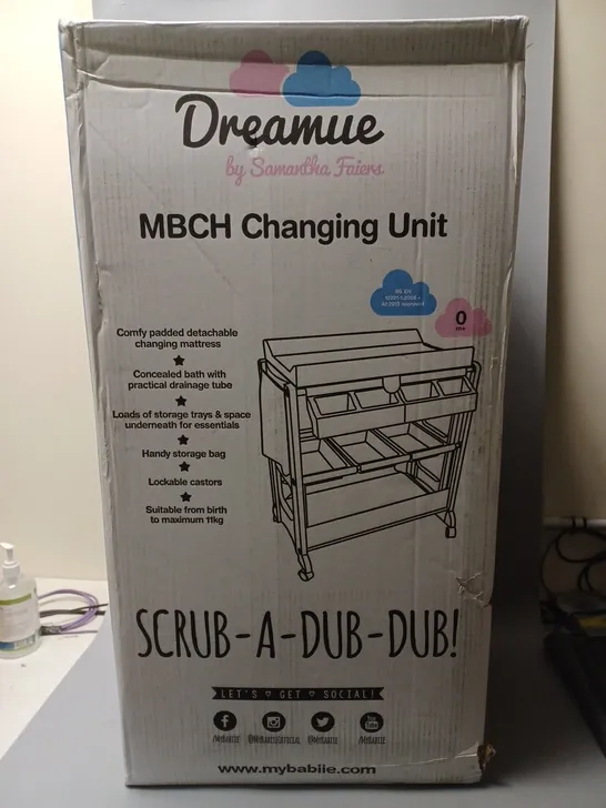 BOXED SAMANTHA FAIERS MBCH CHANGING UNIT SCRUB-A-DUB-DUB