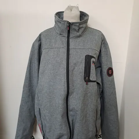 GEOGRAPHICAL NORWAY EXPEDITION GREY SCALE COAT - XXL