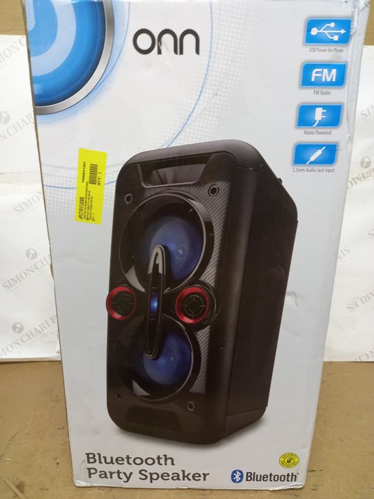 BOXED ONN BLUETOOTH PARTY SPEAKER 