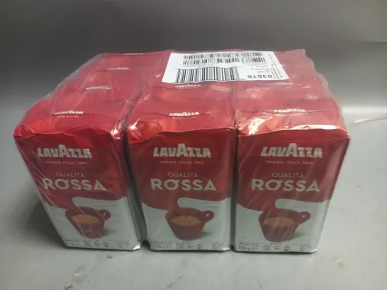 12-PACK OF LAVAZZA QUALITA ROSSA 250G GROUND COFFEE 