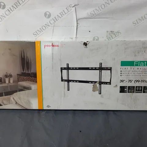 BOXED PEERLESS-AV FLAT TV WALL MOUNT 39"-75"