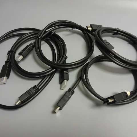 LOT OF 5 1M HDMI CABLES