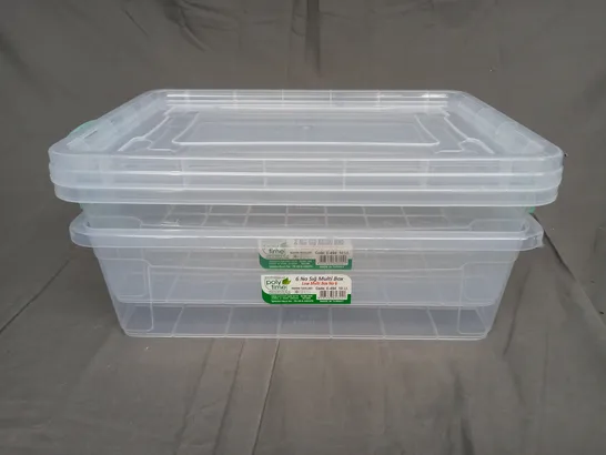 SET OF 2 LOW MULTI STORAGE BOXES