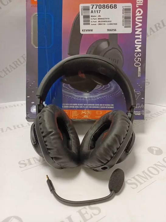 JBL QUANTUM 350 WIRELESS GAMING HEADSET WITH BOOM MIC