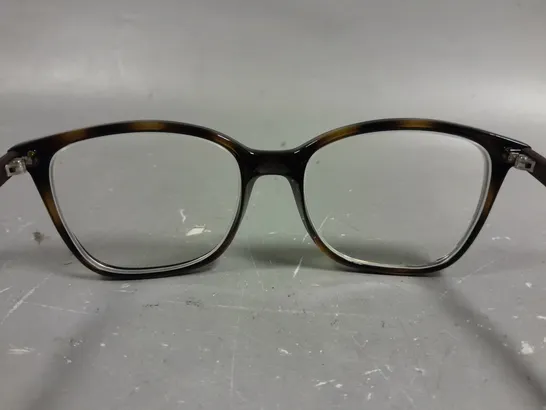 RAY BAN GLASSES WITH BROWN FRAMES IN CASE