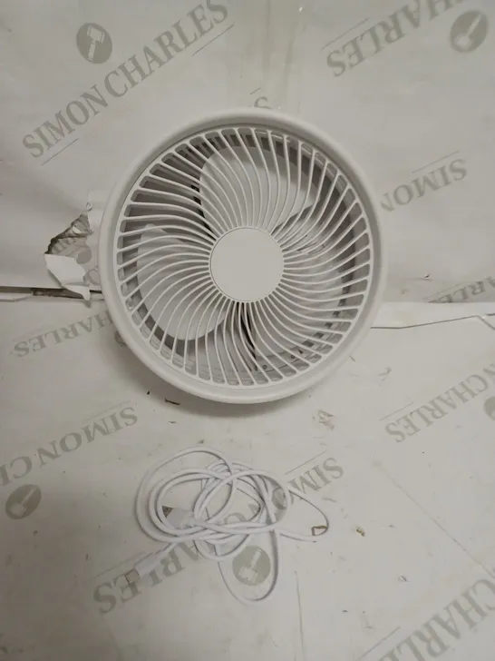 BELL & HOWELL RECHARGEABLE EXTENDABLE DESK & FLOOR FAN