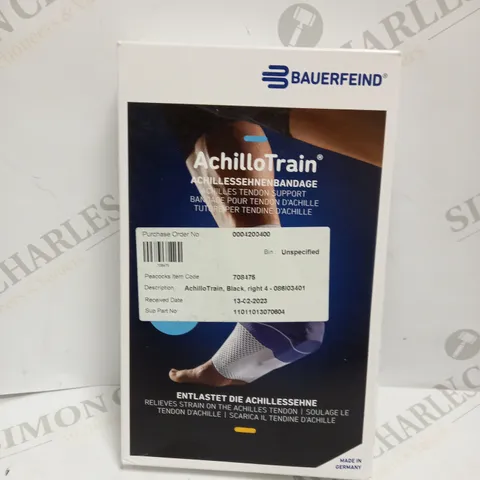 BOXED BAUERFEIND ACHILLOTRAIN ACHILLES TENDON SUPPORT 