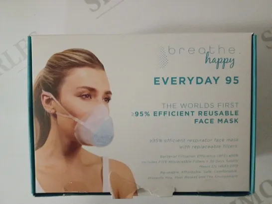 LOT OF 10 BREATHE HAPPY EVERYDAY 95 REUSABLE FACE MASKS