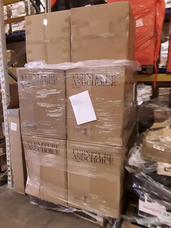 PALLET OF APPROXIMATELY 10 BOXES CONTAINING ASSORTED FLAT PACK FURNITURE INCOMPLETE PARTS 