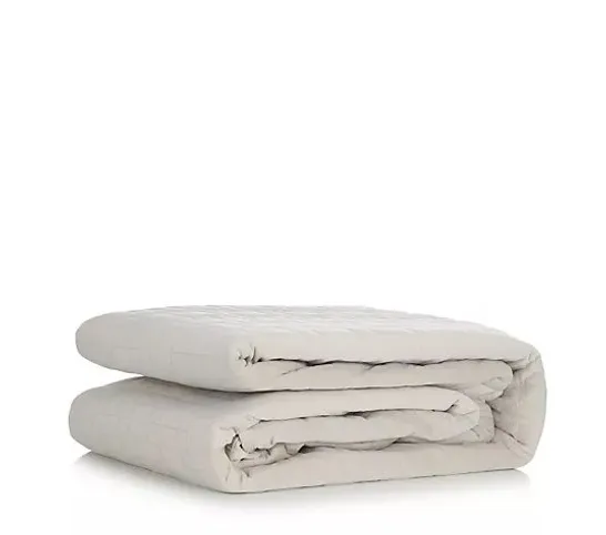 K BY KELLY HOPPEN VELVET PINSONIC BEDSPREAD WITH SET OF 2 SHAMS- TAUPE DOUBLE